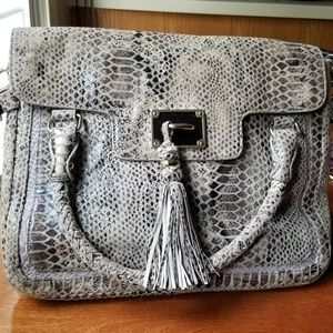 Elliott Lucca Leather snakeskin bag